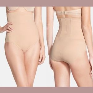 NWT $66 TC Fine [ Medium ] Back‎ Magic High Waist Shaping Briefs Warm Beige
